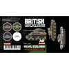 AK-Interactive: Real Colors Lacquer Paint Set British Army AFV Colors NW Europe 1944-1945 (4 colors) RCS128