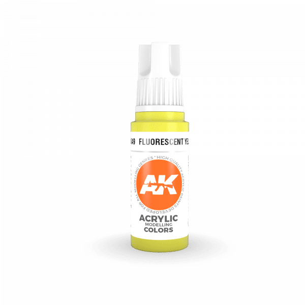 AK-Interactive - Fluorescent Yellow (17ml) 3rd Gen Acrylic