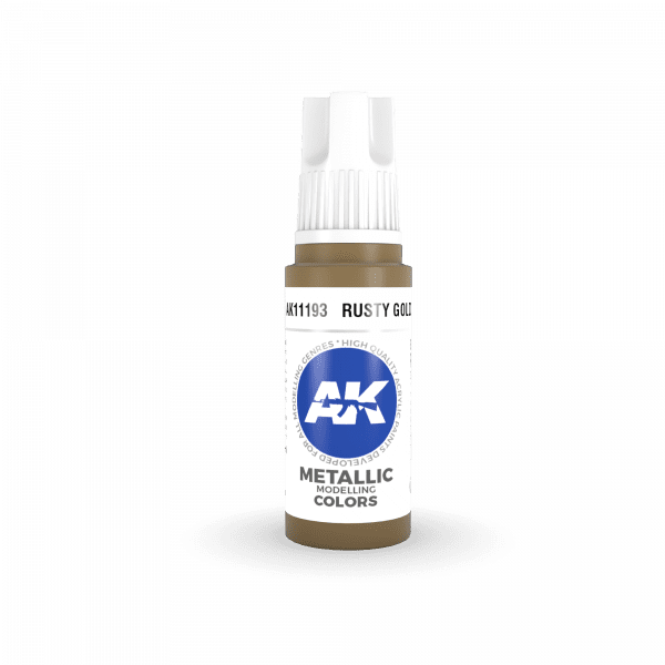 AK-Interactive - Rusty Gold Metallic (17ml) 3rd Gen Acrylic