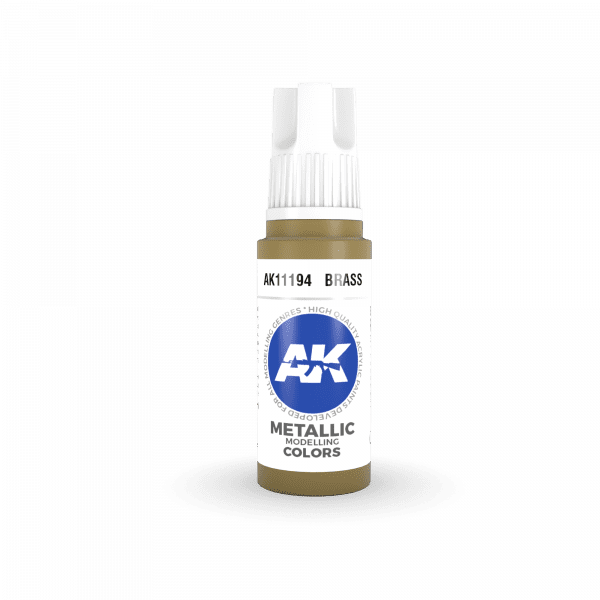 AK-Interactive - Brass Metallic (17ml) 3rd Gen Acrylic