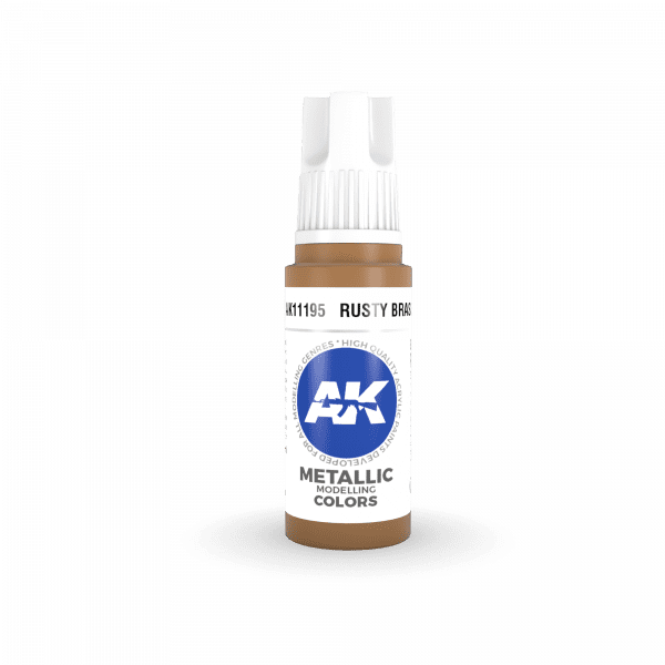 AK-Interactive - Rusty Brass Metallic (17ml) 3rd Gen Acrylic