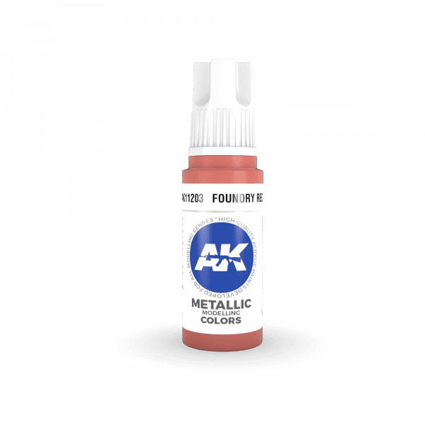 AK-Interactive - Foundry Red Metallic (17ml) 3rd Gen Acrylic