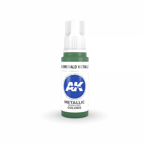 AK-Interactive - Emerald Metallic Green (17ml) 3rd Gen Acrylic