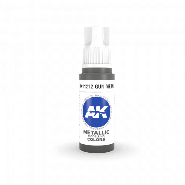 AK-Interactive - Gun Metal Metallic (17ml) 3rd Gen Acrylic