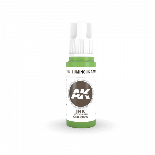 AK-Interactive - Luminous Green Ink (17ml) 3rd Gen Acrylic