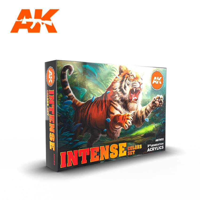 AK-Interactive 3rd Gen Acrylics - Intense Color Acrylic Paint Set (6 Paints)