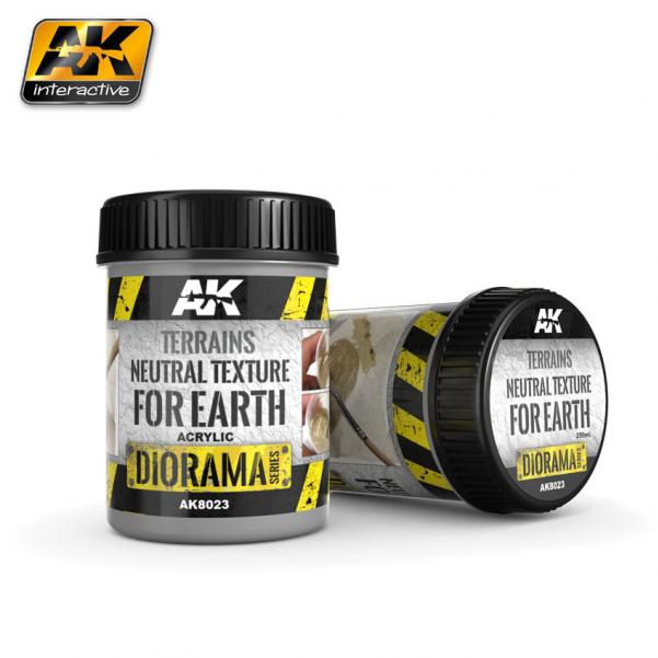 AK-Interactive: TERRAINS NEUTRAL TEXTURE - 250ml (Acrylic)